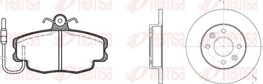 Remsa 8141.00 - Дисковый тормозной механизм, комплект autospares.lv