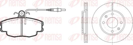 Remsa 8141.03 - Дисковый тормозной механизм, комплект autospares.lv