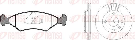 Remsa 8119.01 - Дисковый тормозной механизм, комплект autospares.lv