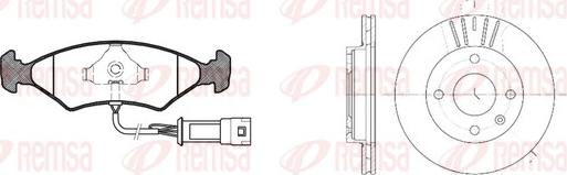 Remsa 8119.02 - Дисковый тормозной механизм, комплект autospares.lv