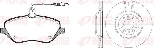 Remsa 81101.00 - Дисковый тормозной механизм, комплект autospares.lv