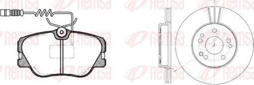 Remsa 8189.00 - Дисковый тормозной механизм, комплект autospares.lv