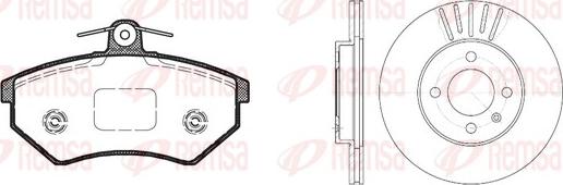 Remsa 8134.00 - Дисковый тормозной механизм, комплект autospares.lv