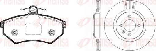 Remsa 8134.03 - Дисковый тормозной механизм, комплект autospares.lv