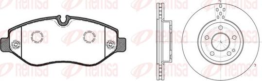 Remsa 81245.01 - Тормозные колодки, дисковые, комплект autospares.lv