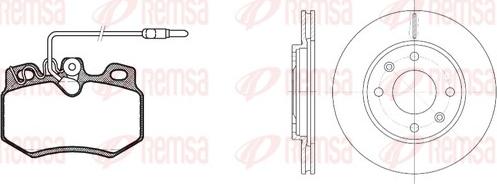 Remsa 8170.03 - Дисковый тормозной механизм, комплект autospares.lv