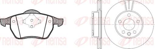 Remsa 8390.04 - Дисковый тормозной механизм, комплект autospares.lv