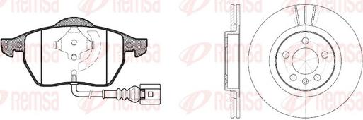 Remsa 8390.06 - Дисковый тормозной механизм, комплект autospares.lv