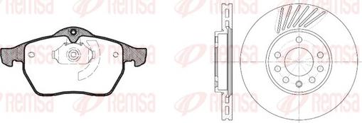 Remsa 8390.02 - Дисковый тормозной механизм, комплект autospares.lv