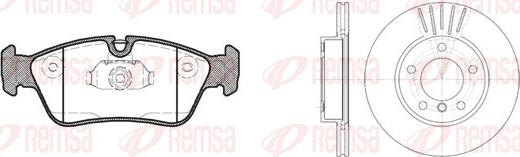 Remsa 8384.02 - Дисковый тормозной механизм, комплект autospares.lv
