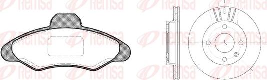 Remsa 8331.00 - Дисковый тормозной механизм, комплект autospares.lv