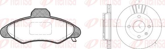 Remsa 8331.01 - Дисковый тормозной механизм, комплект autospares.lv