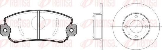 Remsa 8372.00 - Дисковый тормозной механизм, комплект autospares.lv