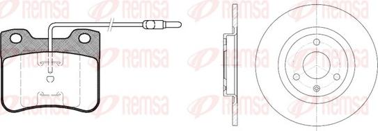 Remsa 8247.00 - Дисковый тормозной механизм, комплект autospares.lv