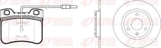 Remsa 8247.02 - Дисковый тормозной механизм, комплект autospares.lv