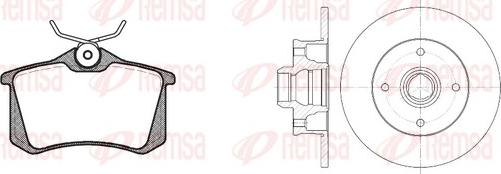 Remsa 8263.02 - Дисковый тормозной механизм, комплект autospares.lv