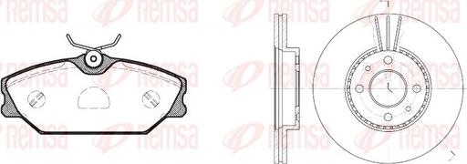 Remsa 8208.04 - Дисковый тормозной механизм, комплект autospares.lv