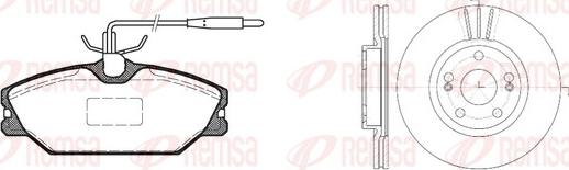 Remsa 8208.05 - Дисковый тормозной механизм, комплект autospares.lv