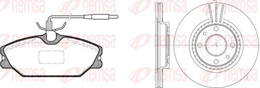 Remsa 8208.00 - Дисковый тормозной механизм, комплект autospares.lv