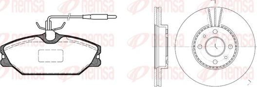 Remsa 8208.01 - Дисковый тормозной механизм, комплект autospares.lv