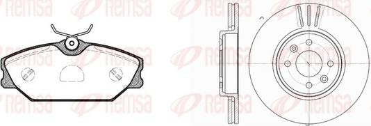 Remsa 8208.02 - Дисковый тормозной механизм, комплект autospares.lv