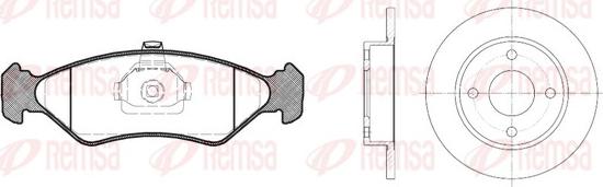 Remsa 8285.01 - Дисковый тормозной механизм, комплект autospares.lv