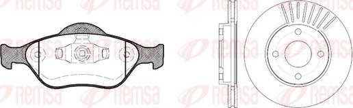 Remsa 8766.00 - Дисковый тормозной механизм, комплект autospares.lv