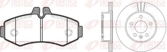 Remsa 8701.00 - Дисковый тормозной механизм, комплект autospares.lv