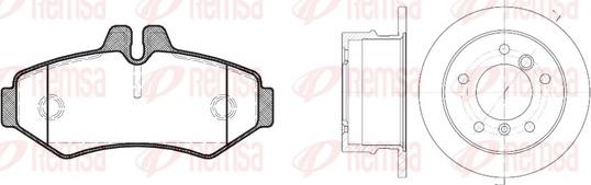 Remsa 8733.00 - Дисковый тормозной механизм, комплект autospares.lv