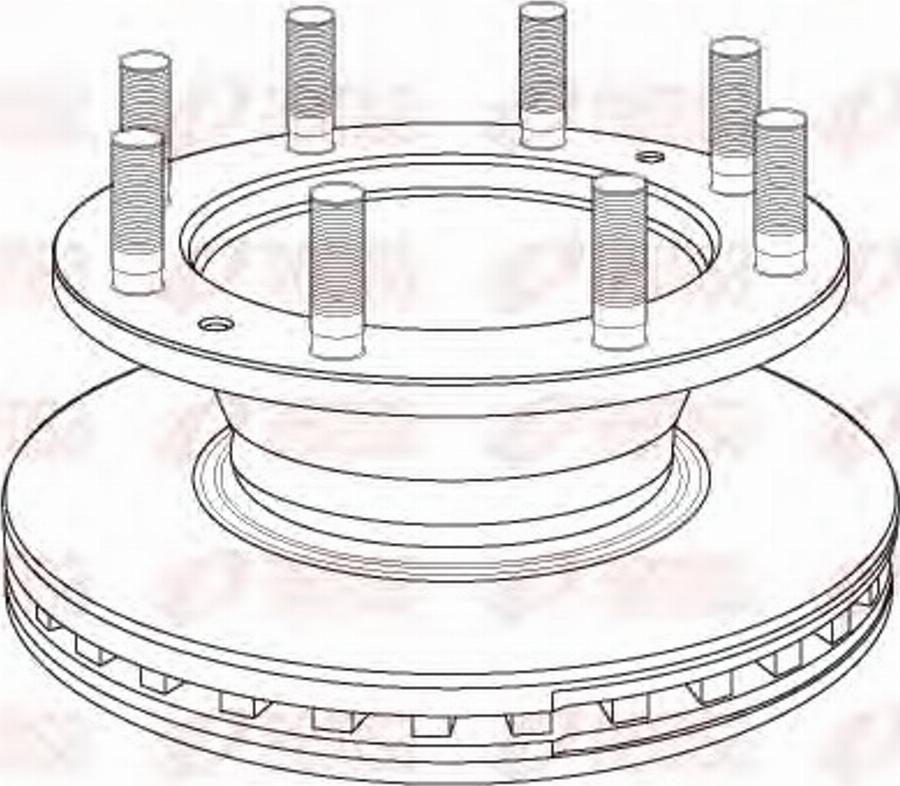 Remsa DCA1167.20 - Тормозной диск autospares.lv