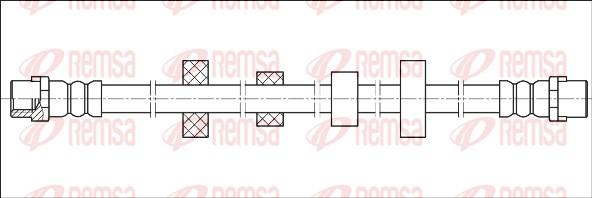 Remsa G1900.84 - Тормозной шланг autospares.lv