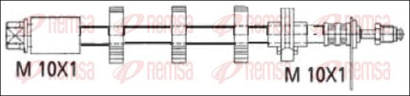 Remsa G1901.67 - Тормозной шланг autospares.lv