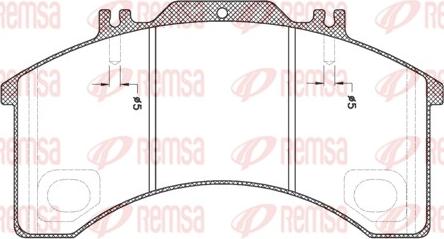 Remsa JCA 497.00 - Тормозные колодки, дисковые, комплект autospares.lv