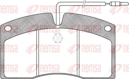 Remsa JCA 505.40 - Тормозные колодки, дисковые, комплект autospares.lv