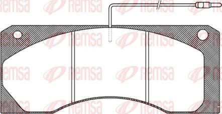 Remsa JCA 585.40 - Тормозные колодки, дисковые, комплект autospares.lv