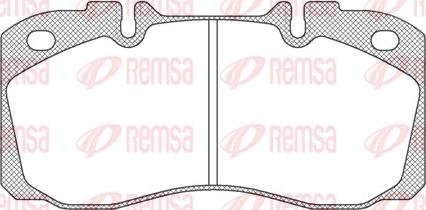 Remsa JCA 640.00 - Тормозные колодки, дисковые, комплект autospares.lv