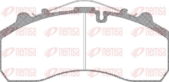 Remsa JCA 637.00 - Тормозные колодки, дисковые, комплект autospares.lv