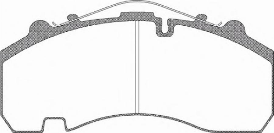 Remsa JCA 1076.00 - Тормозные колодки, дисковые, комплект autospares.lv