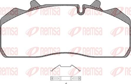 Remsa JCA 894.00 - Тормозные колодки, дисковые, комплект autospares.lv