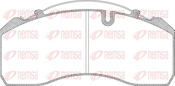 Remsa JCA 814.00 - Тормозные колодки, дисковые, комплект autospares.lv