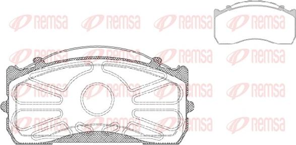 Remsa JCA 815.00 - Тормозные колодки, дисковые, комплект autospares.lv