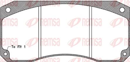 Remsa JCA 346.40 - Тормозные колодки, дисковые, комплект autospares.lv