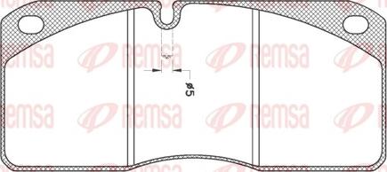 Remsa JCA 278.21 - Тормозные колодки, дисковые, комплект autospares.lv