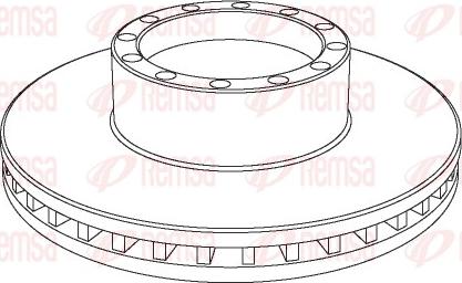 Remsa NCA1091.20 - Тормозной диск autospares.lv