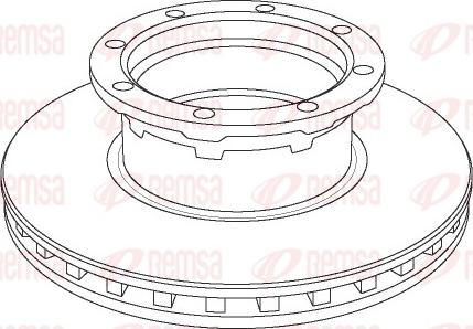 Remsa NCA1056.20 - Тормозной диск autospares.lv