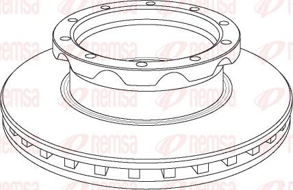 Remsa NCA1050.20 - Тормозной диск autospares.lv