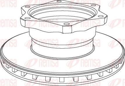 Remsa NCA1058.20 - Тормозной диск autospares.lv