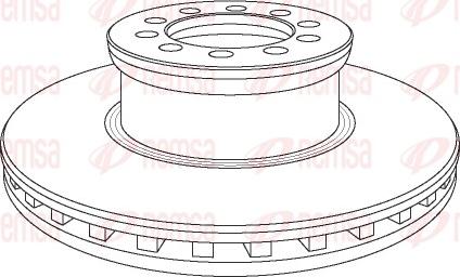 Remsa NCA1053.20 - Тормозной диск autospares.lv