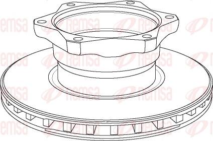 Remsa NCA1052.20 - Тормозной диск autospares.lv