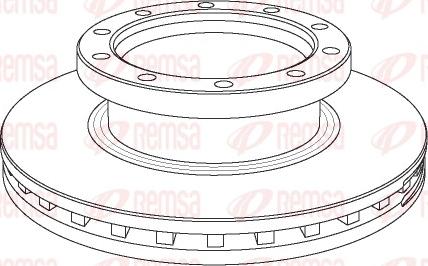 Remsa NCA1061.20 - Тормозной диск autospares.lv